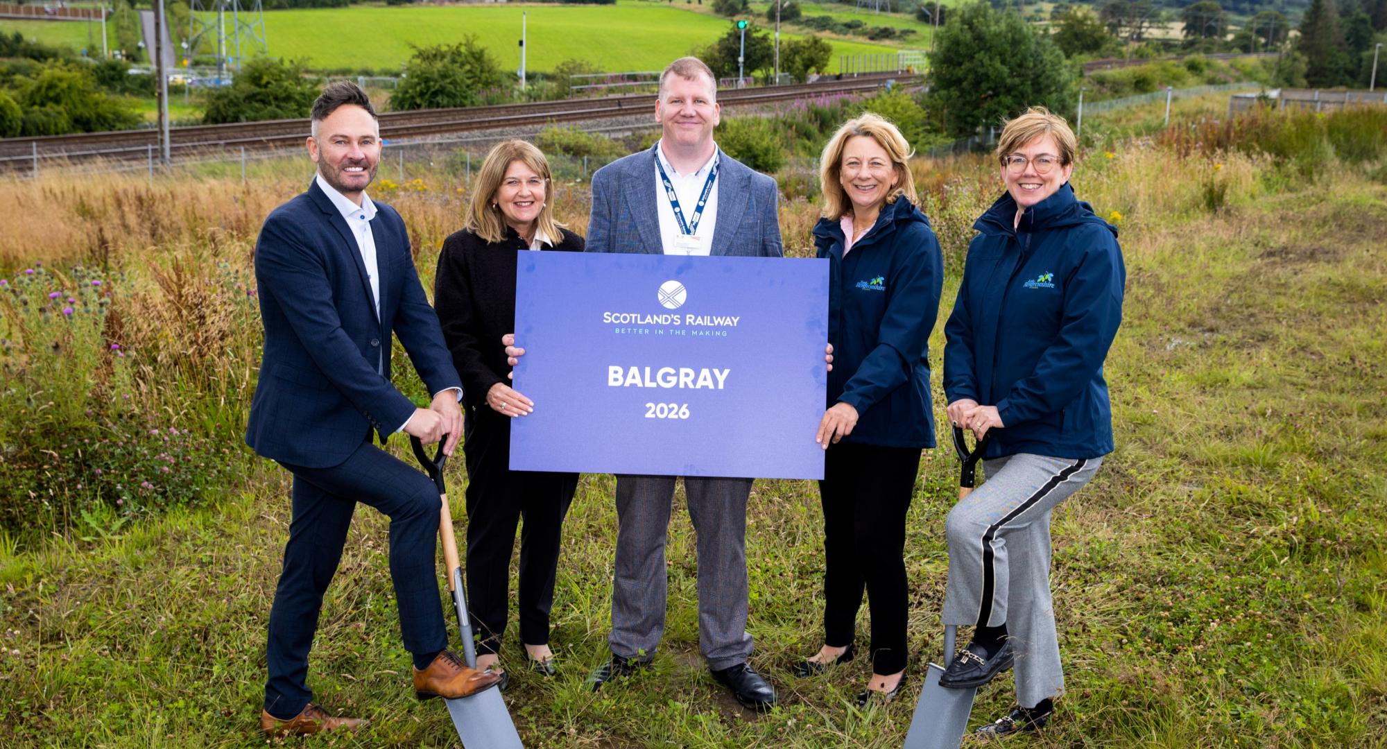 Breaking ground at Balgray Station