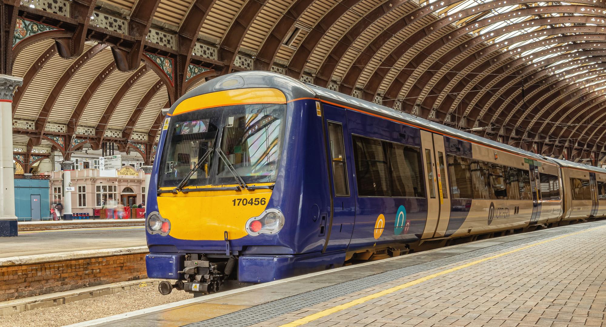 Northern train at York station