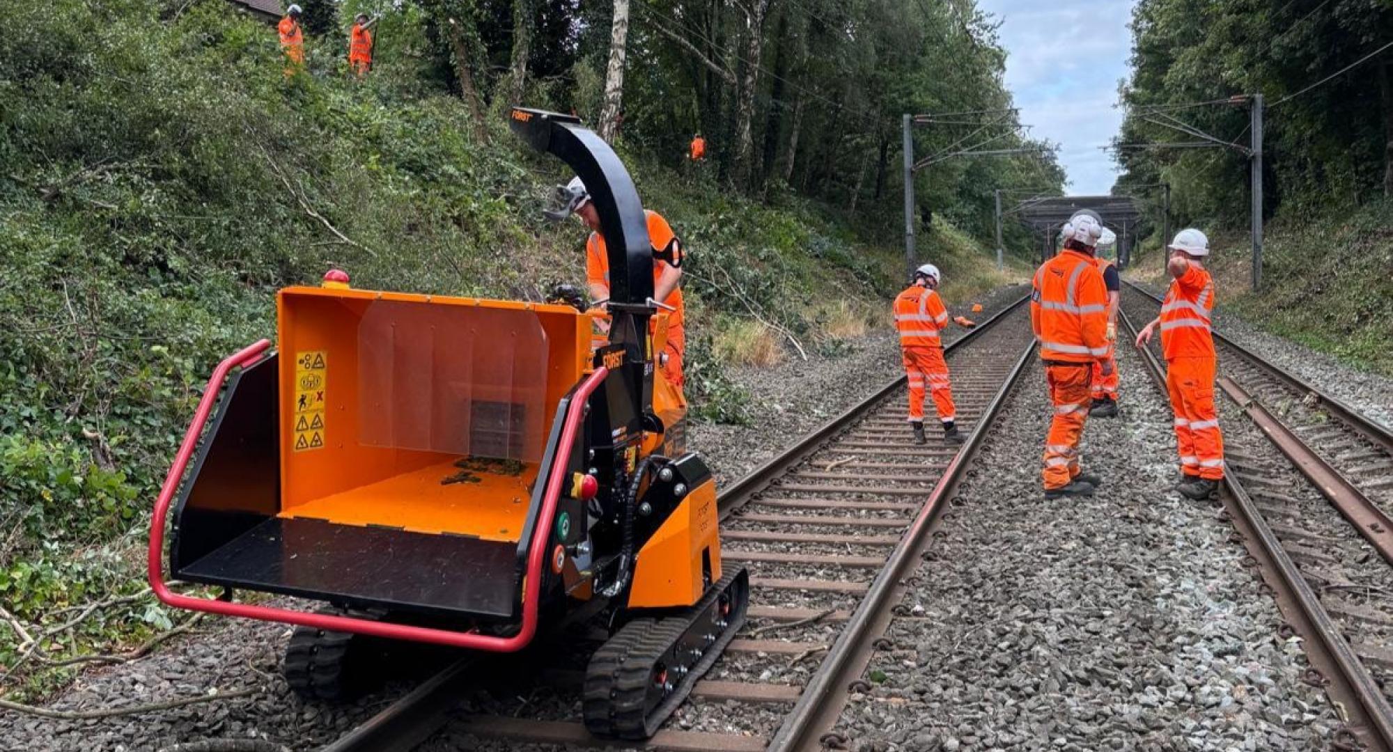 Network Rail Engineers on Cross City Line 