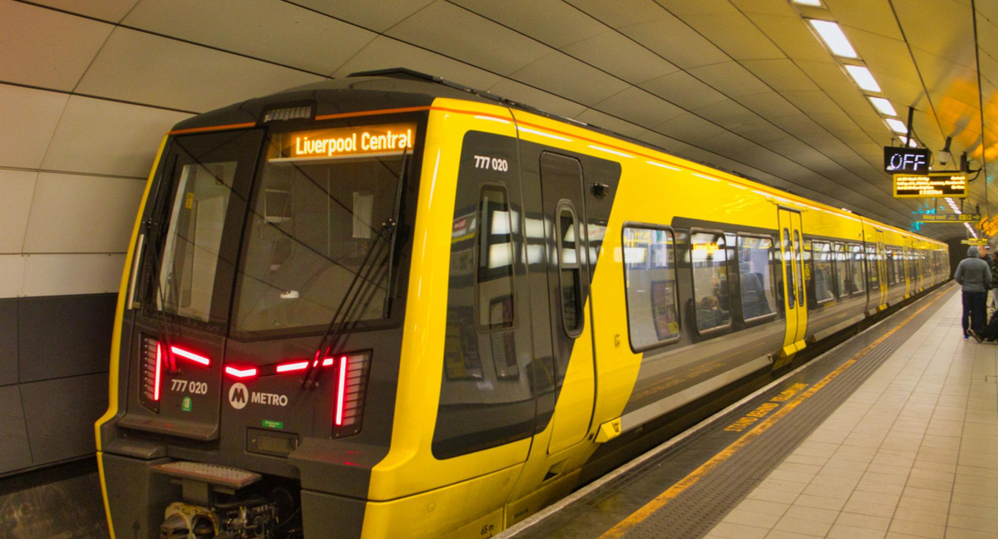 Merseyrail Train at Station
