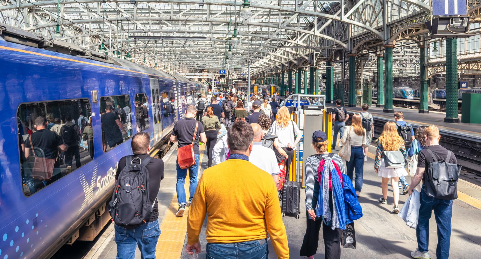 Scotrail Train on a platform