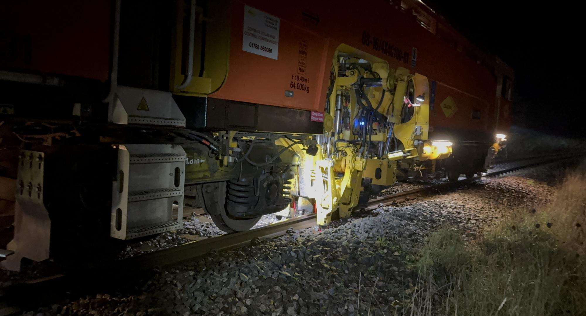 Tamping on the West of England line