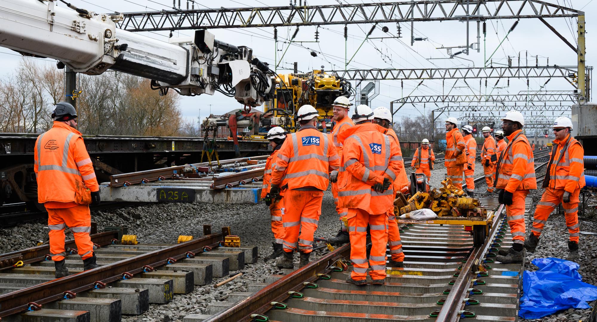 Trackside workers at Piccadilly