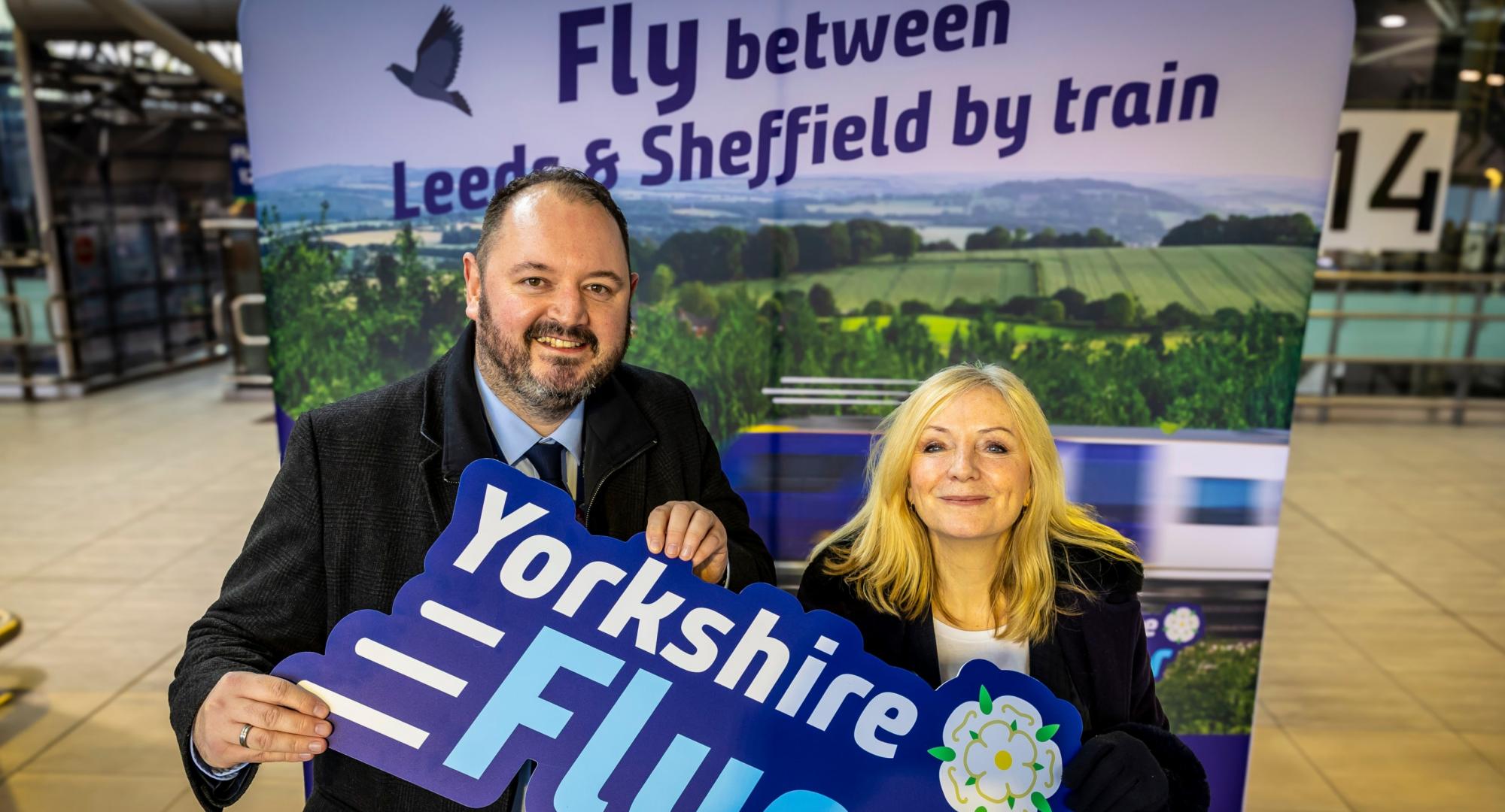 Celebrating the launch of the Yorkshire Flyer