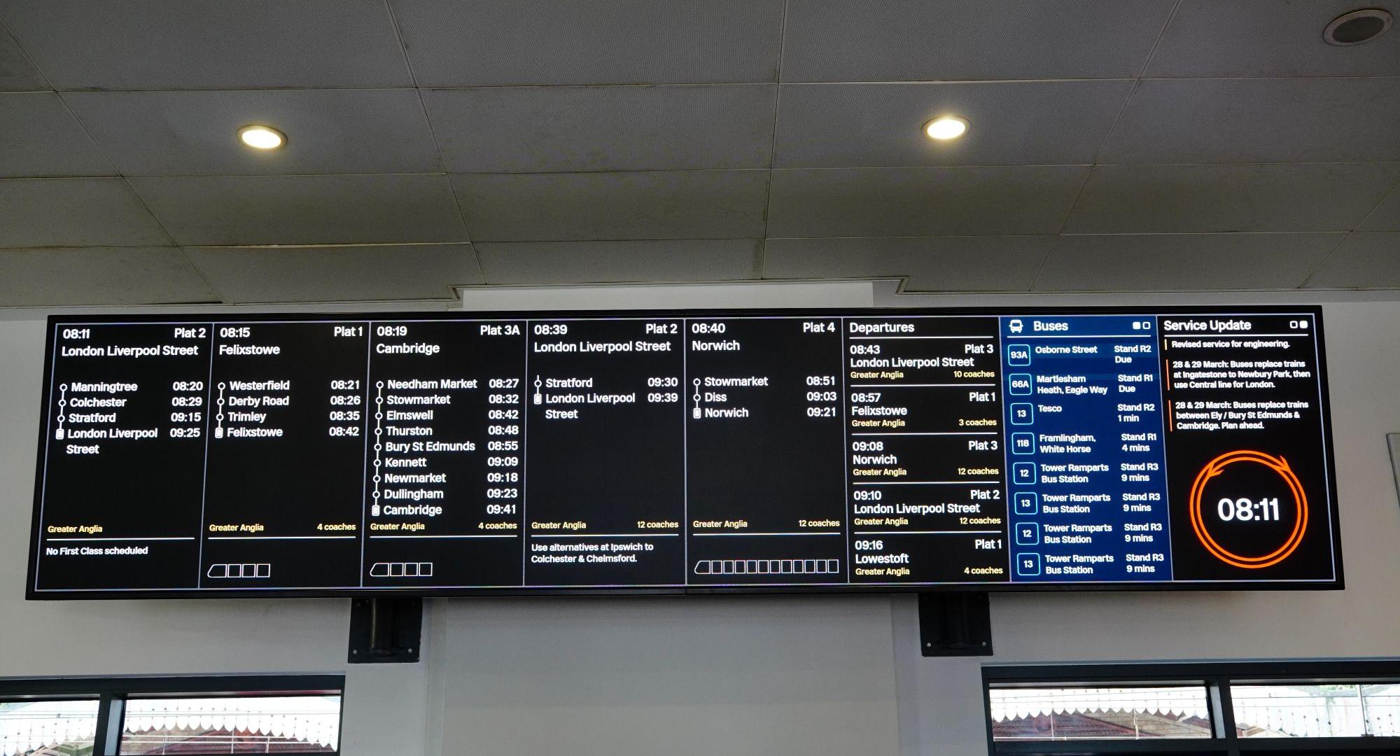 Passenger Information Screen 