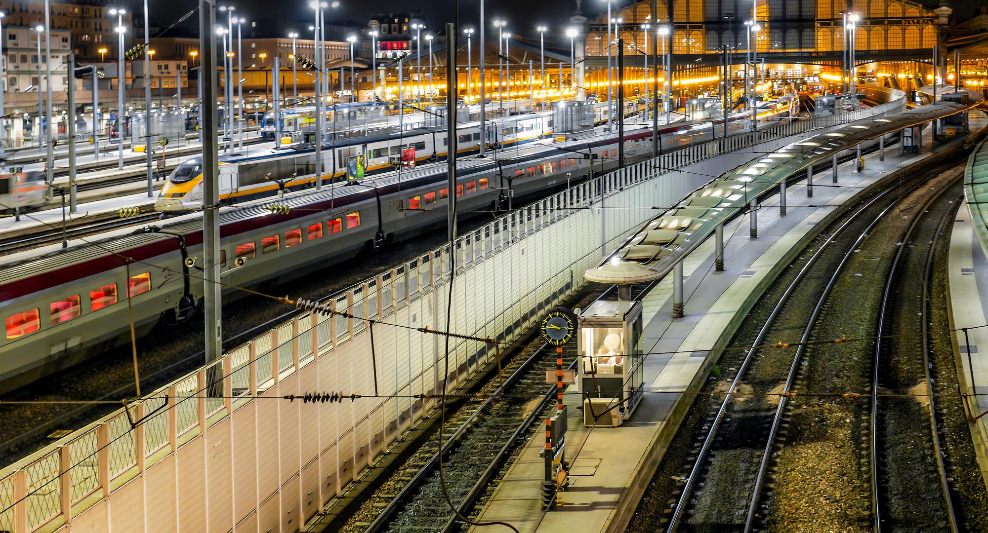 Paris Station at Night