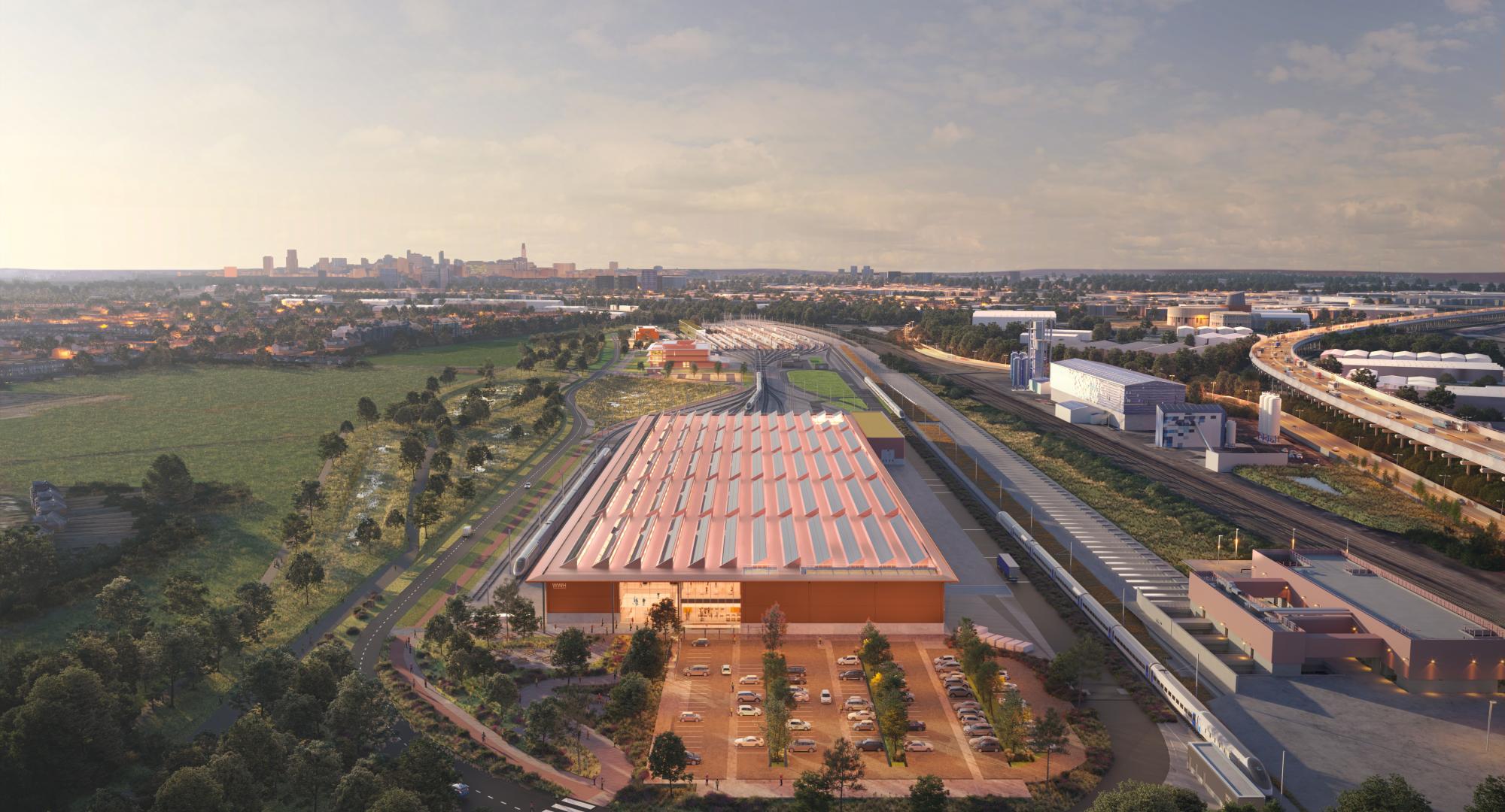 Aerial View of Washwood Depot
