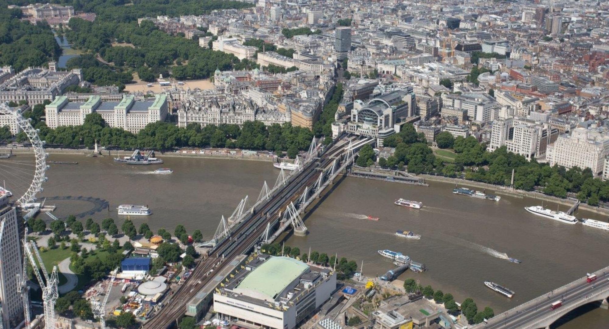Aerial Shot of Charing Cross