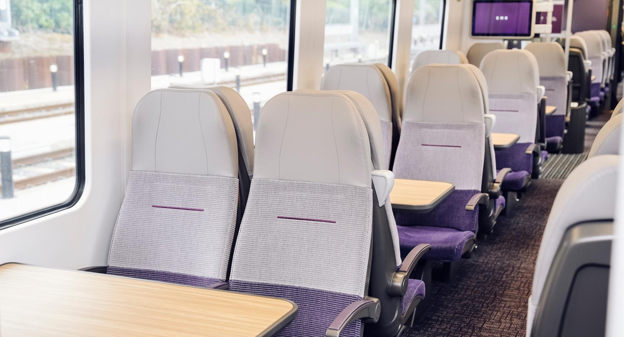 Interior of train