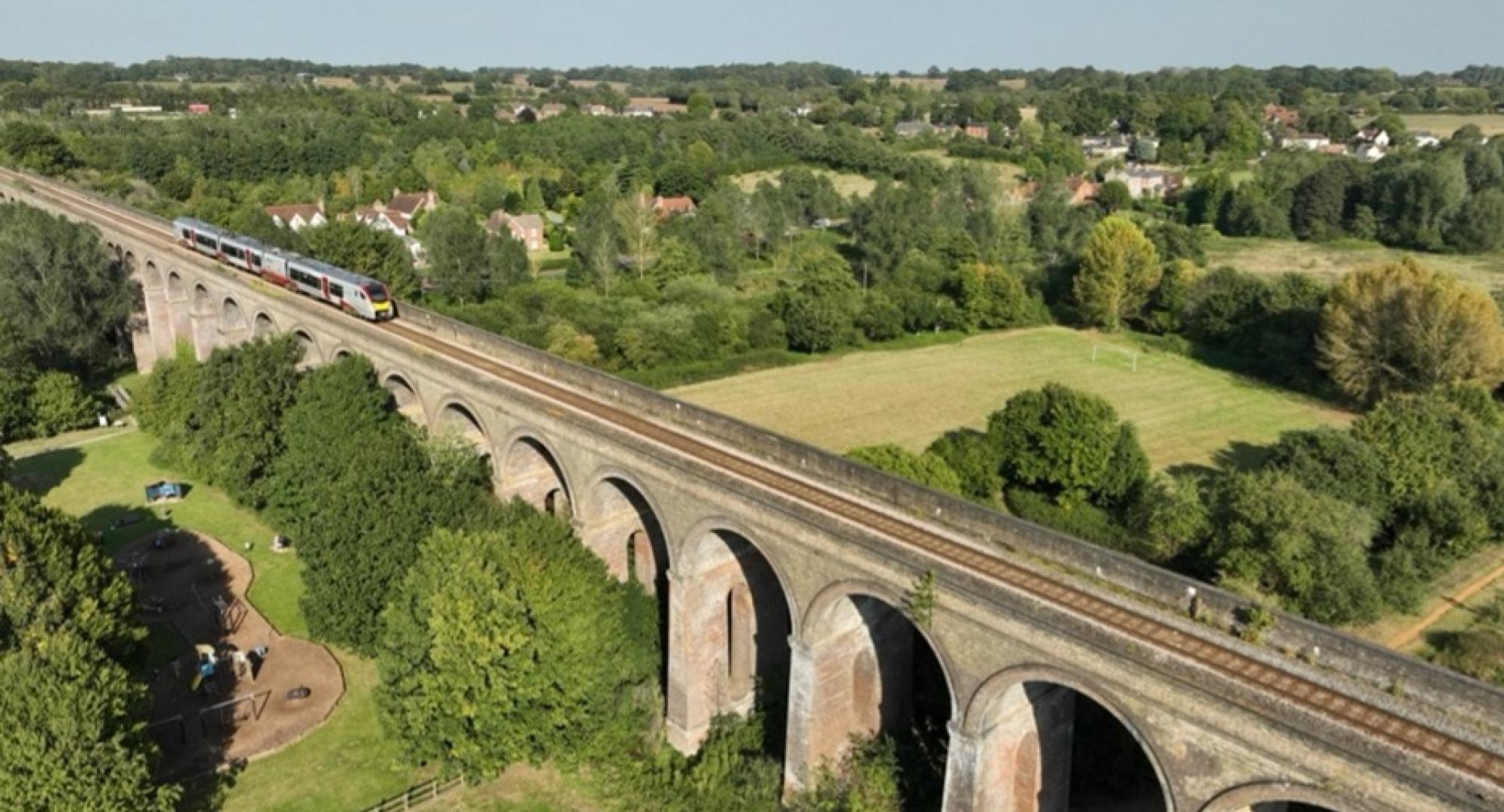 Greater Anglia Train Viaduct
