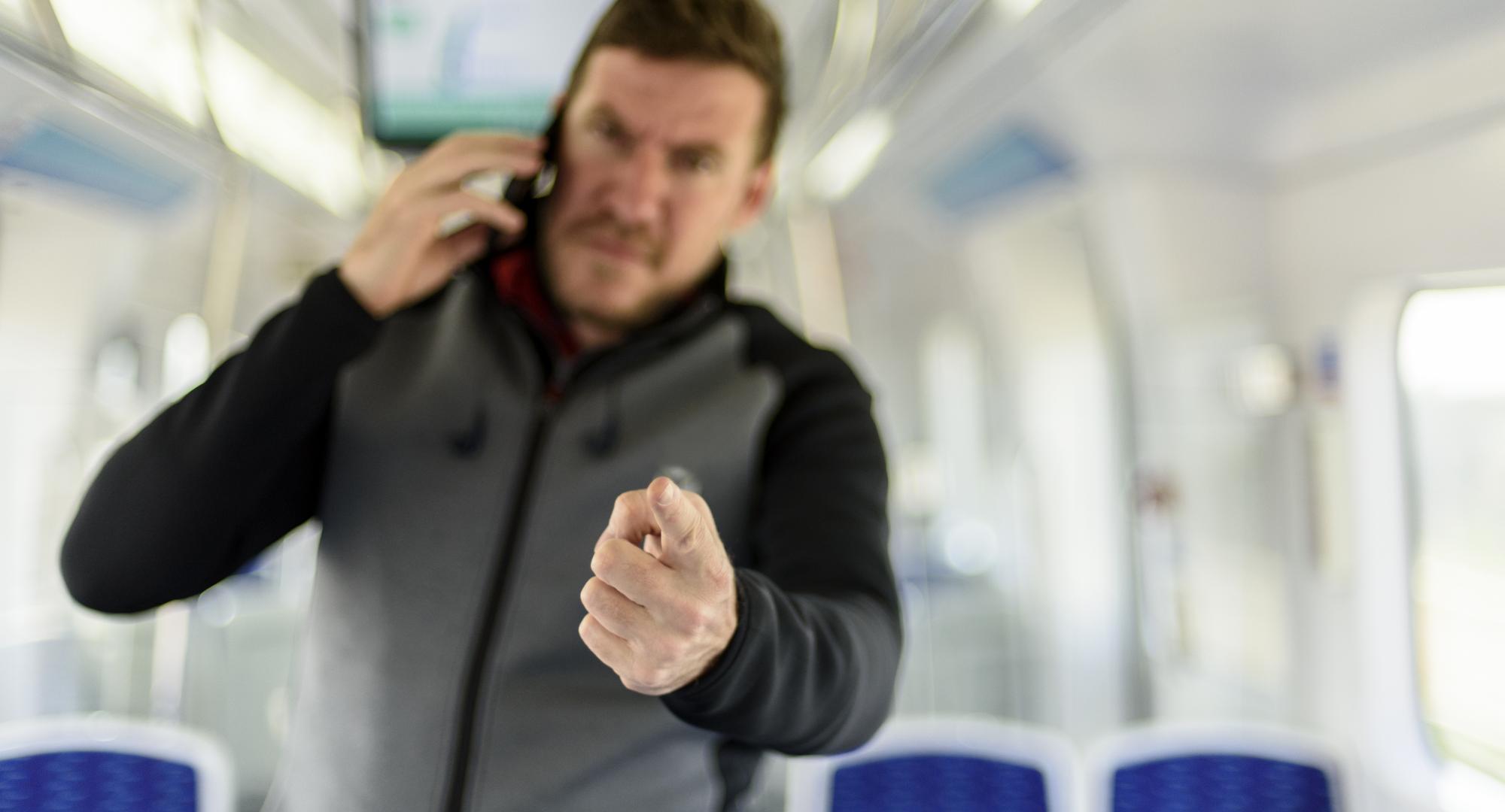 Threatening Rail Passenger