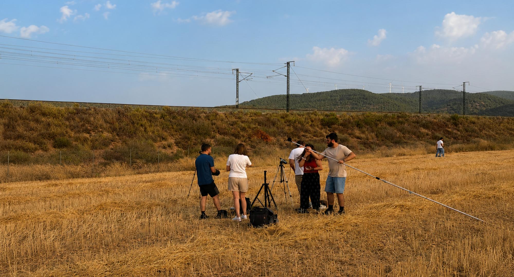 Workers in a field