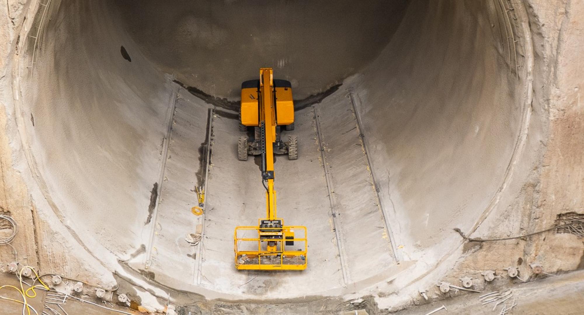 Machine Inside Tunnel