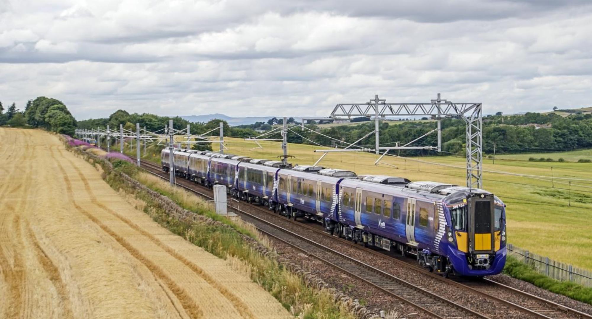 Train on a track