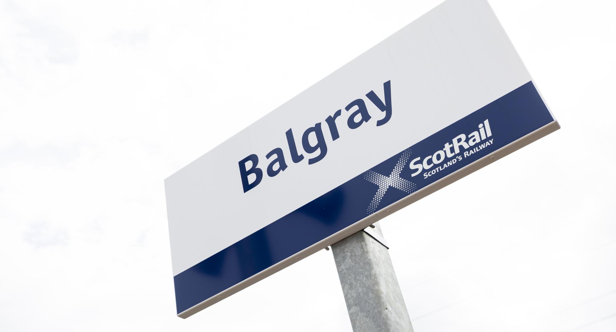 Balgray Station Sign
