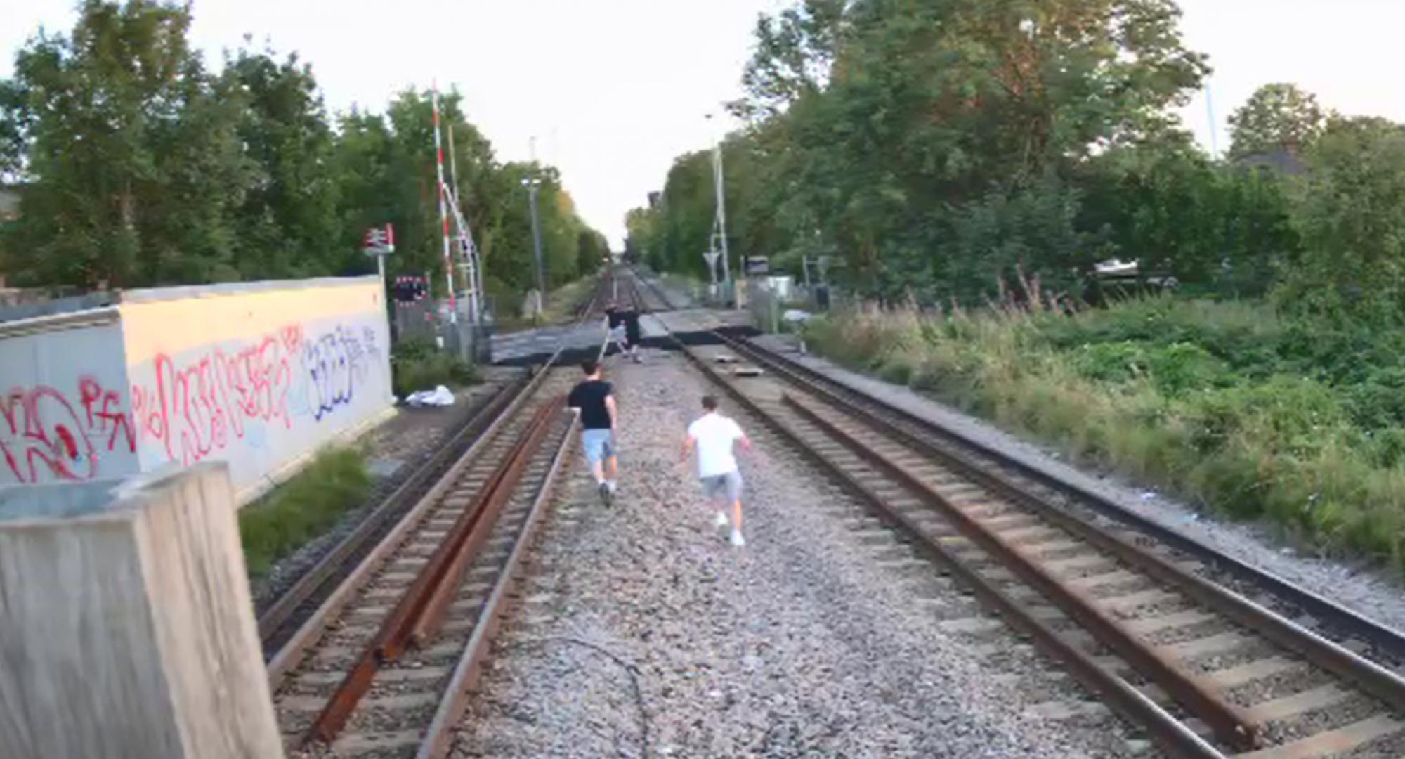Motspur Park trespass CCTV still