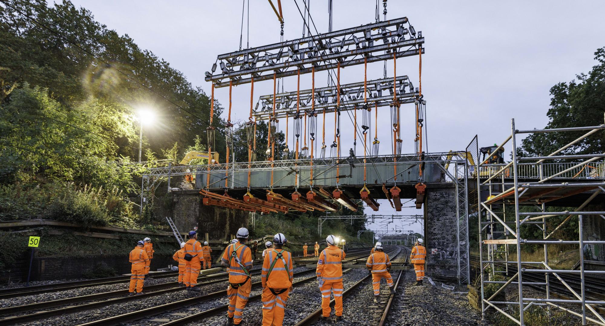 Oxhey Grange Footbridge Removal