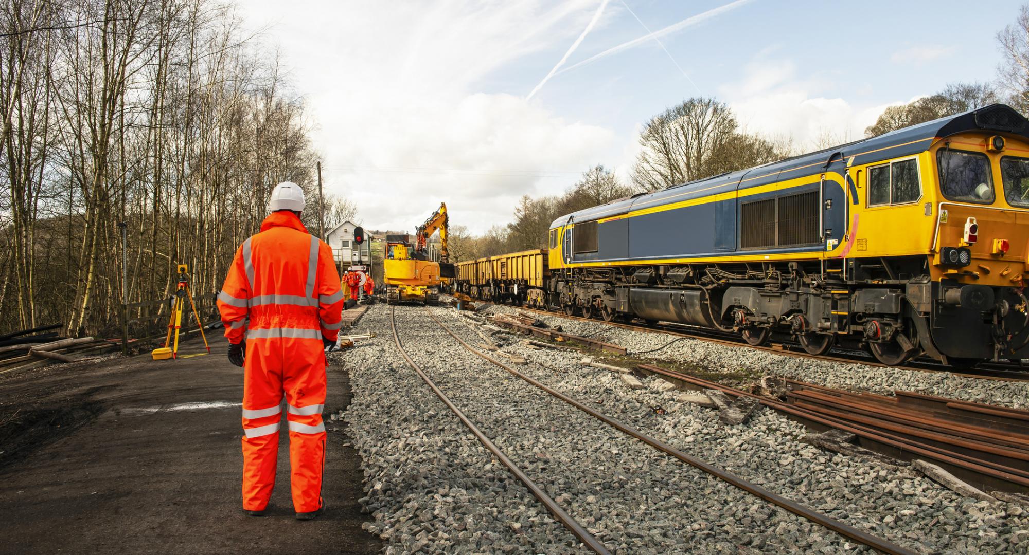 Worker on the railway