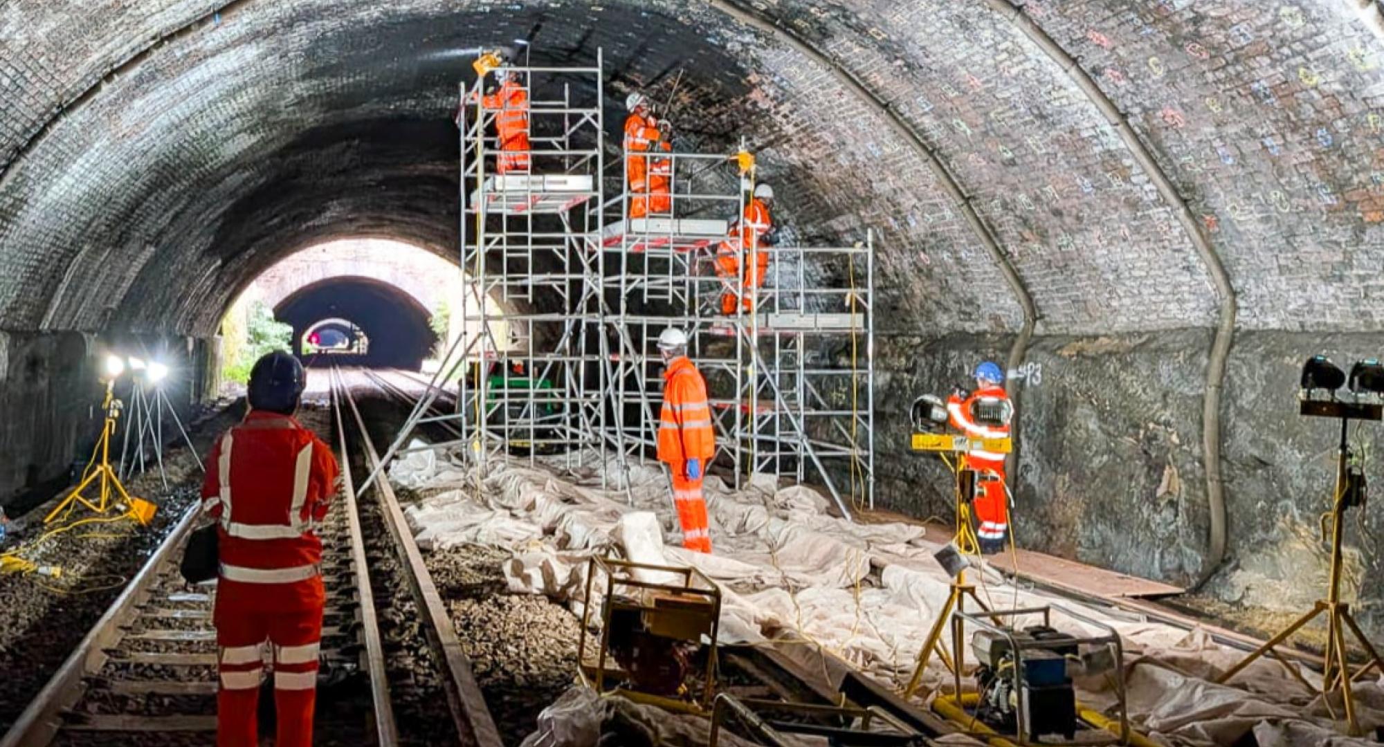 Wide shot of St James Tunnel 2