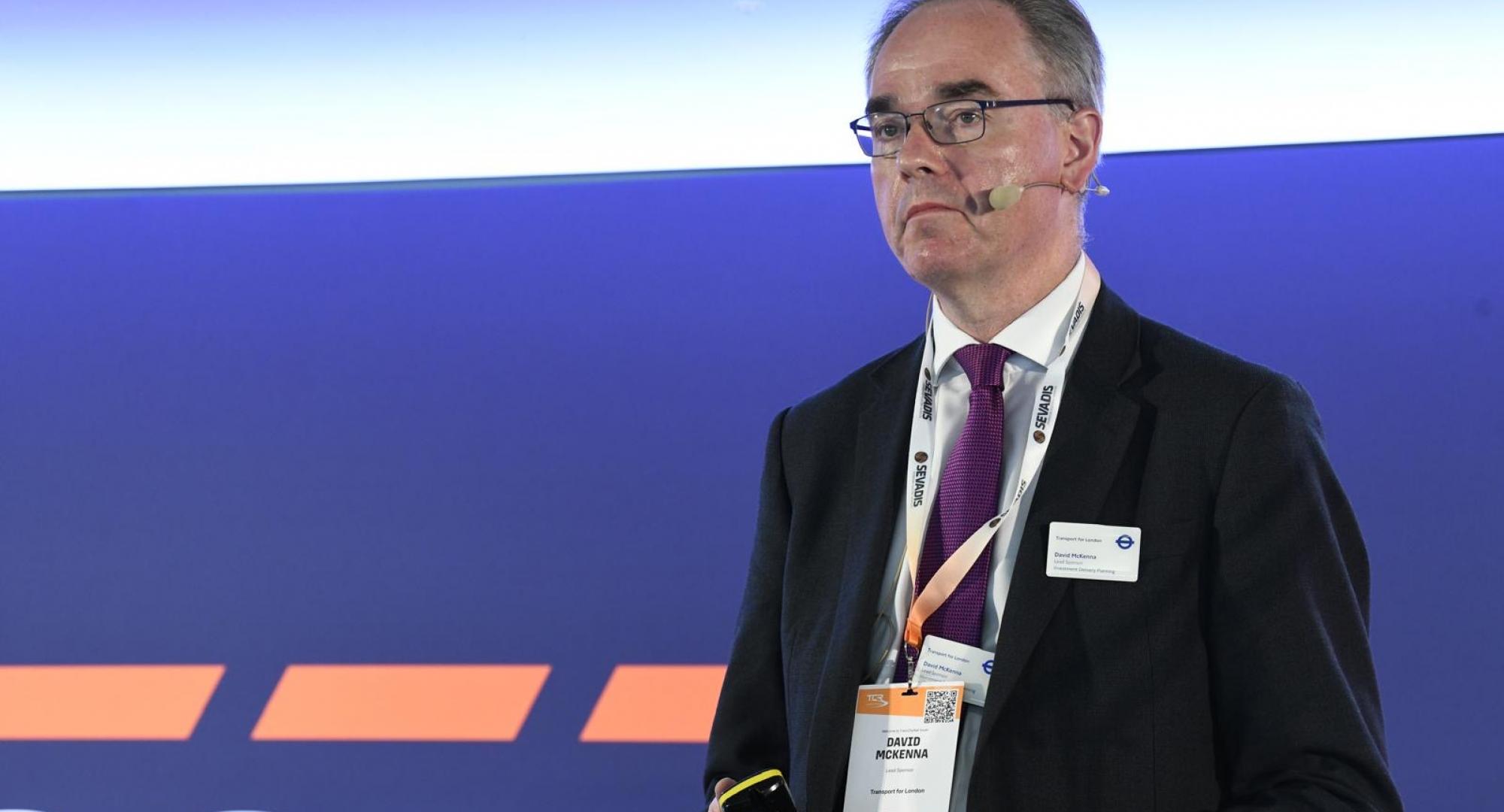 David McKenna speaking at TransCityRail South 2026
