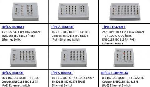 Recommended Lantech IEC 61375-2-5 Ethernet Switch Models