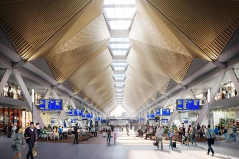 HS2 London Euston station interior design