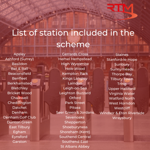 Station list for Pay-As-You-go