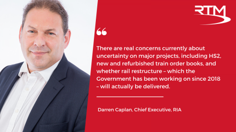 RIA call for action on rail reform ahead of Conservative party ...