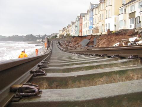 Dawlish Rail - Original Breach