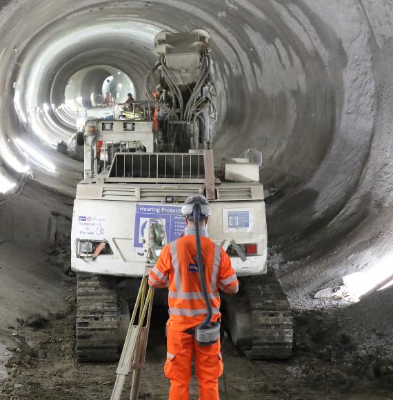 Bank station - Central Line link Primary lining