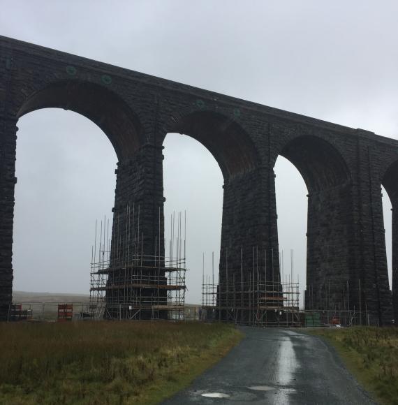 Ribblehead viaduct on Settle-Carlisle line