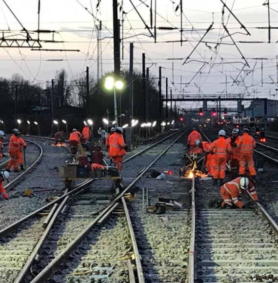 Haymarket at Christmas works 