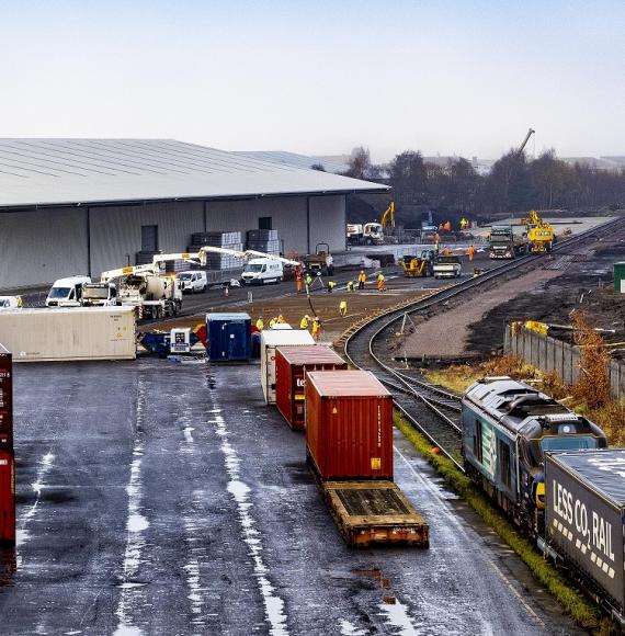 Grangemouth rail freight port 