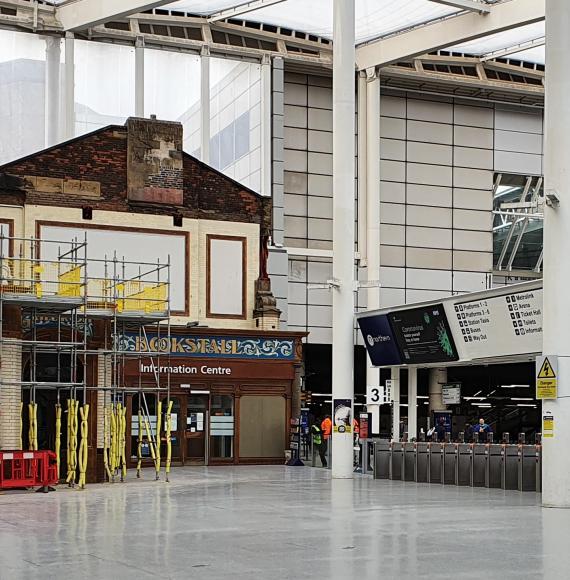 Empty Manchester Victoria station 
