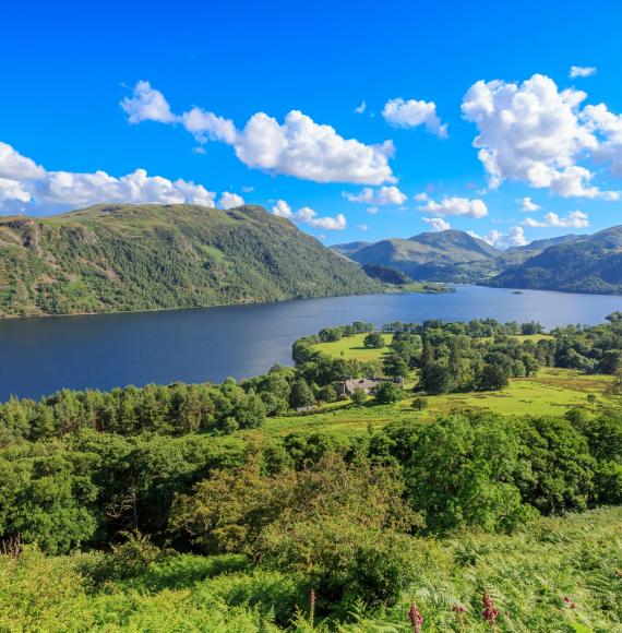 View of Ullswater lake 