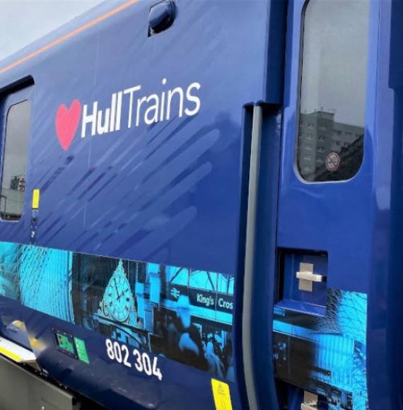 Hull Trains Paragon in hull station 