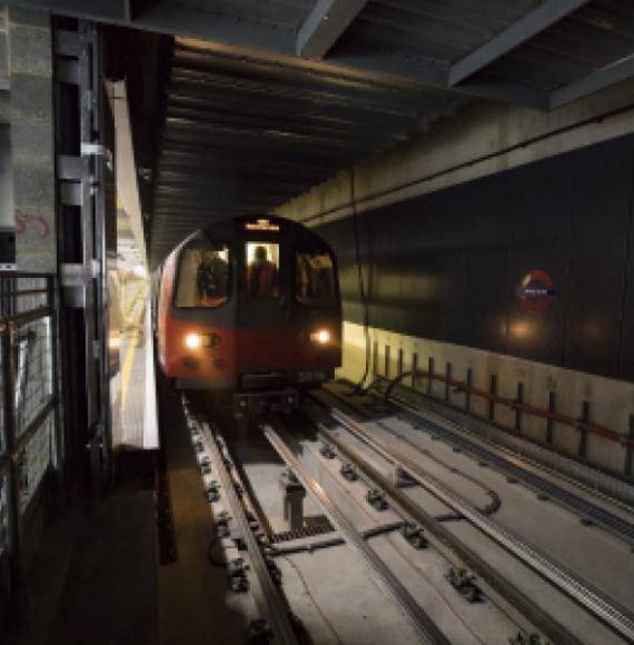 Test train at Nine Elms 