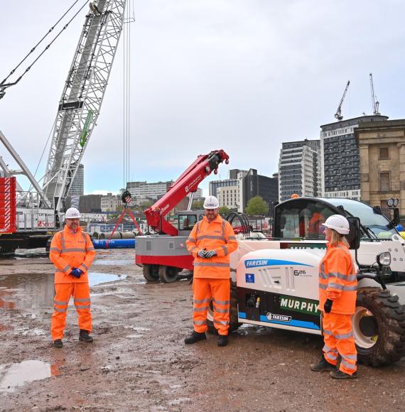 HS2 Minister visits the Curzon Street Station site