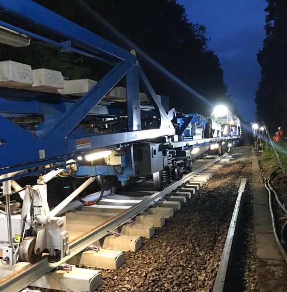 Track renewals taking place at Botley