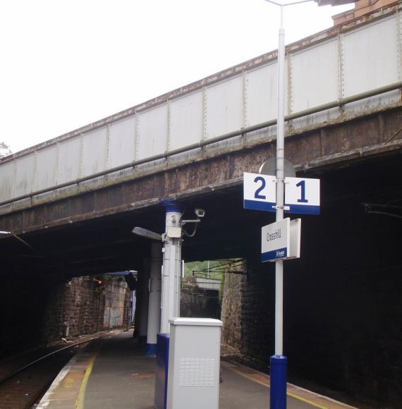 Albert Road viewed from Crosshill station platform