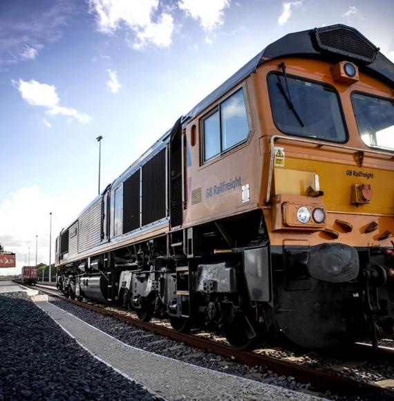 GB Railfreight train