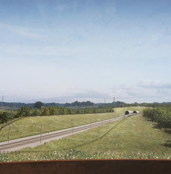 Proposed view of the Colne Valley Western Slopes site