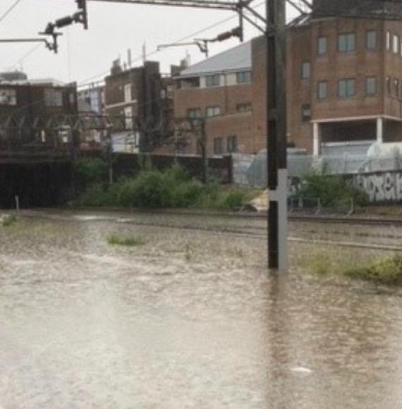 Flooding in London 