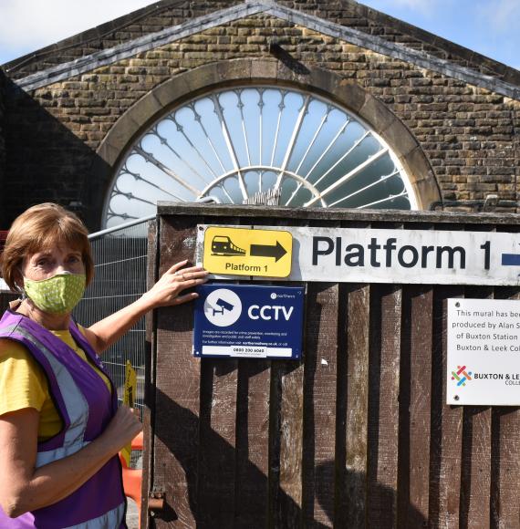 Northern accessibility station signpost