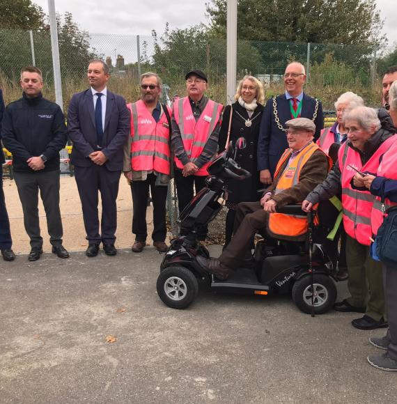 Ramp unveiled at Dorchester West station