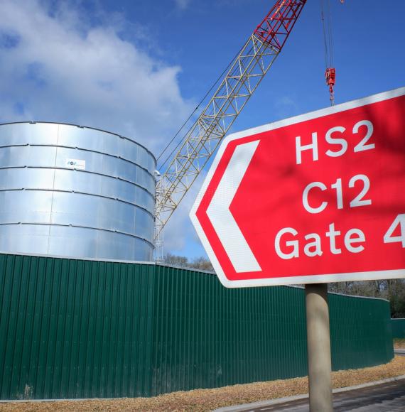 HS2 sign