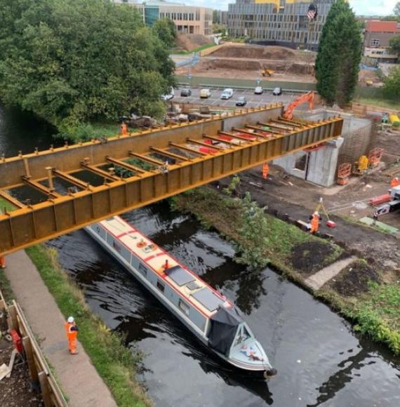 Bridge at Birmingham University station