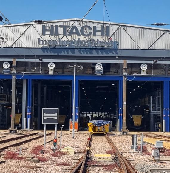 Hitachi Rail train depot