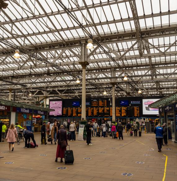 Edinburgh Waverley train station