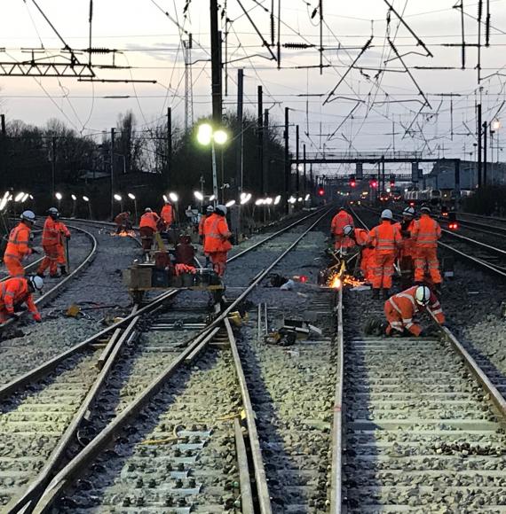 Work taking place on track